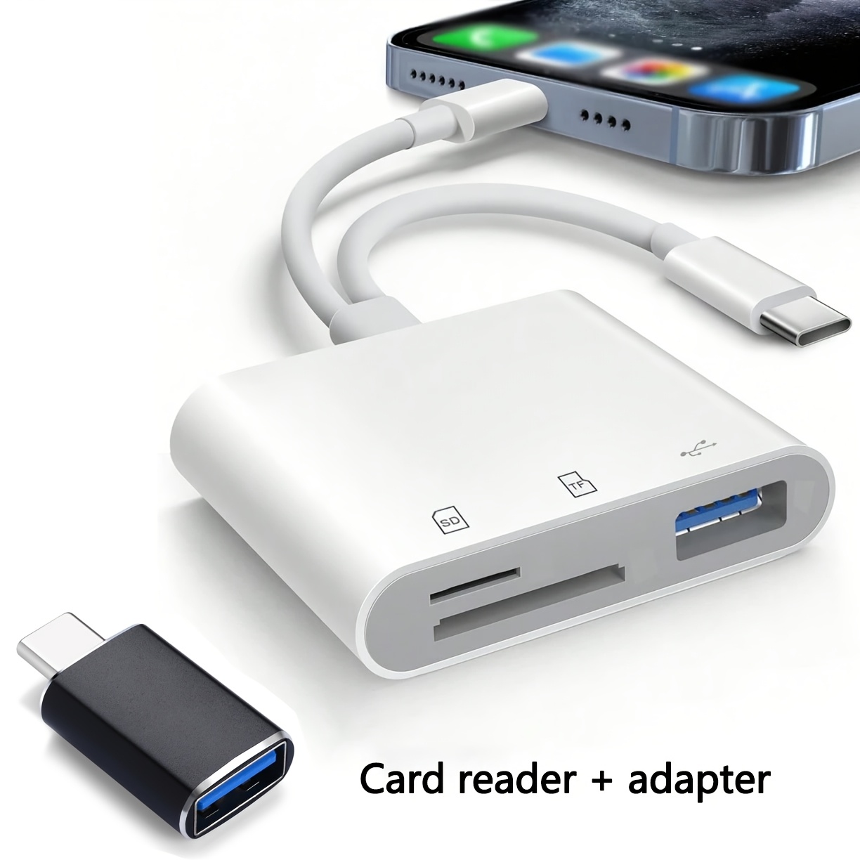 TEMU This Is A Versatile Usb 3.0 Tf Flash Drive Designed For Mobile Storage. It Features A Type- And Is Compatible With Devices Including Iphones,