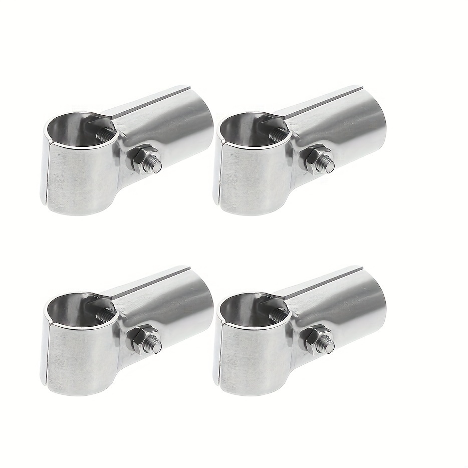 

Cuteey 4-pack Metal Pipe Fittings T-clamp For Chain Link Fence, Stainless Steel T-shape Rail End Clamps With Bolts And Nuts For Fencing Home Supplies