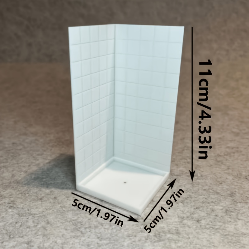 TEMU 1pc, Shower Room Model Ornament, Suitable For Miniature Decor, Miniature Scene Decoration And Arrangement Accessories