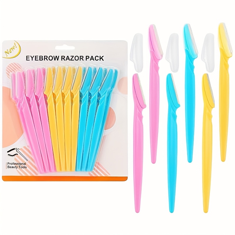TEMU [precision Razor ] 12, 24, 36-pack Precision Razor For Women | Facial Hair Shaving, Type Compatible, Unscented, Ideal For Eyebrow Trimming With Protective Cover