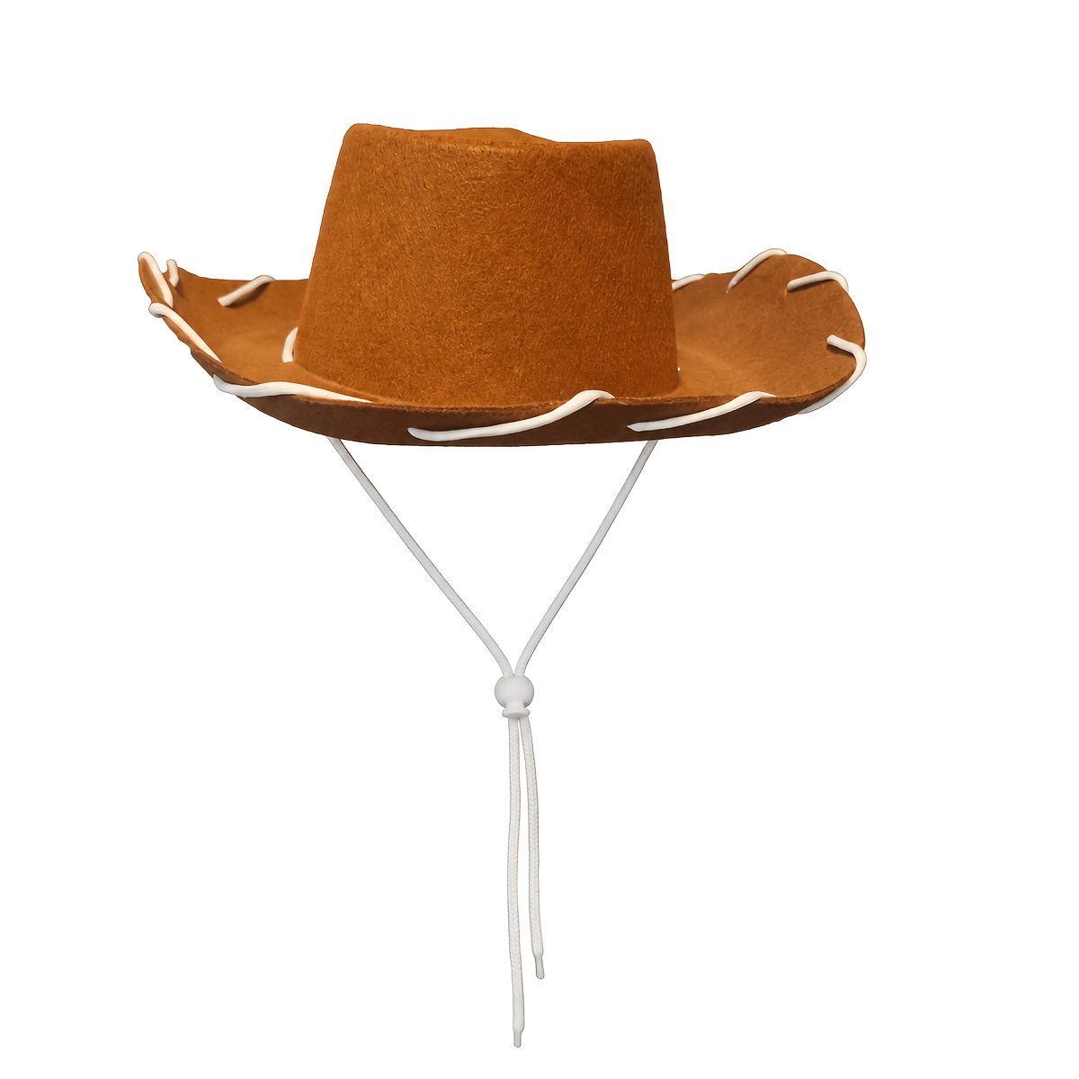 TEMU Nouveau chapeau de cowboy à ficelle, 1 chapeau avec 1 boîte de chapeau pour un expédition sécurisée, chapeau de cowboy tendance pour fête,