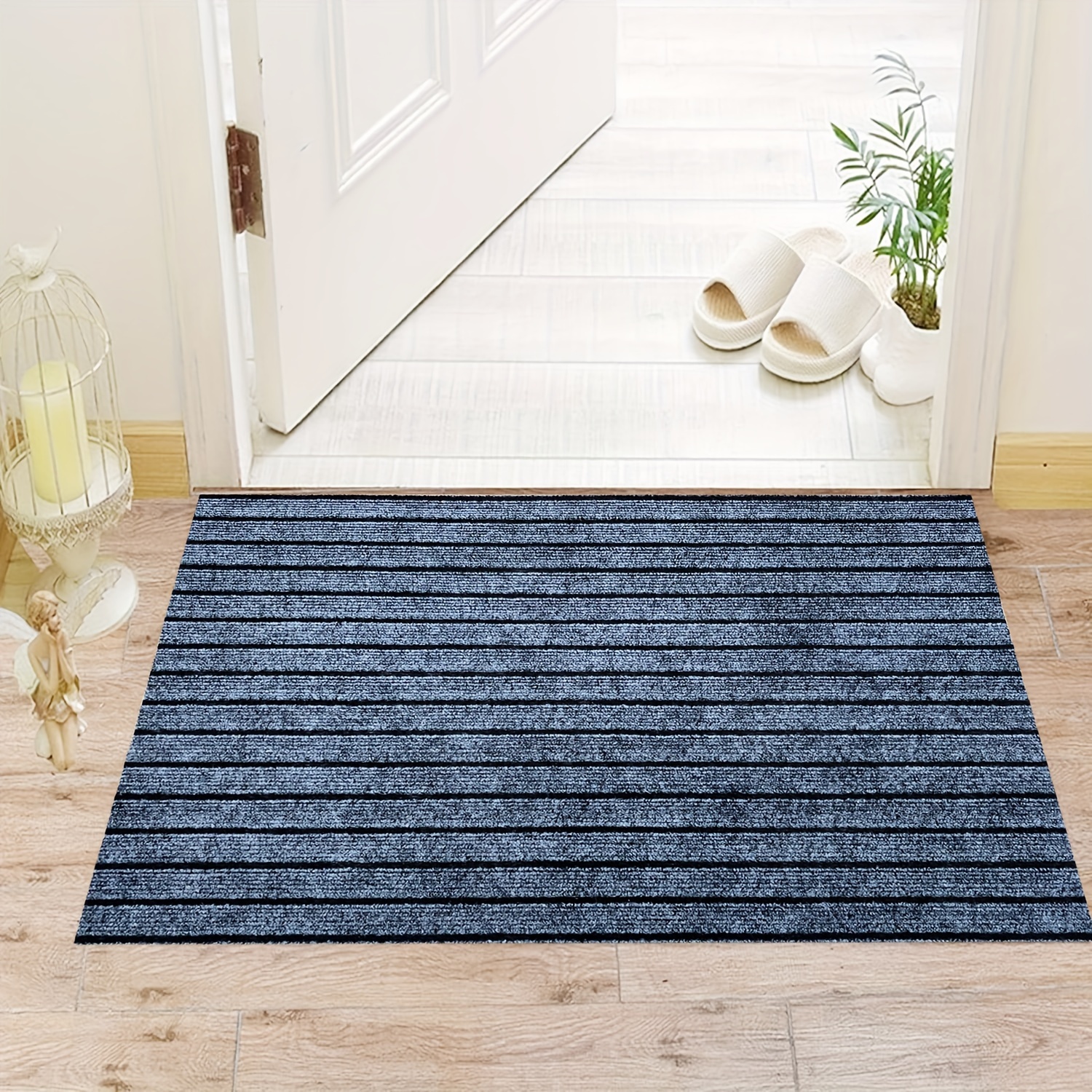 TEMU Kokojo Heavy-duty Non-slip Runner Rug - 2.2lb/sqm, Indoor/outdoor Rubber Mat With Counter-slip Grip For Corridors, Kitchens, Bedrooms, , Pools & Bathrooms