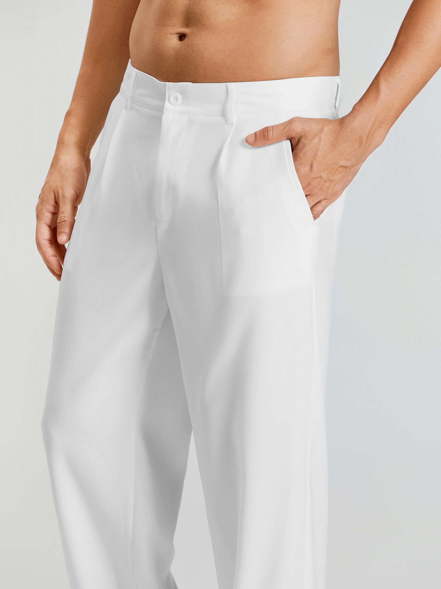 3pcs mens flat front loose straight wide leg dress pants Temu