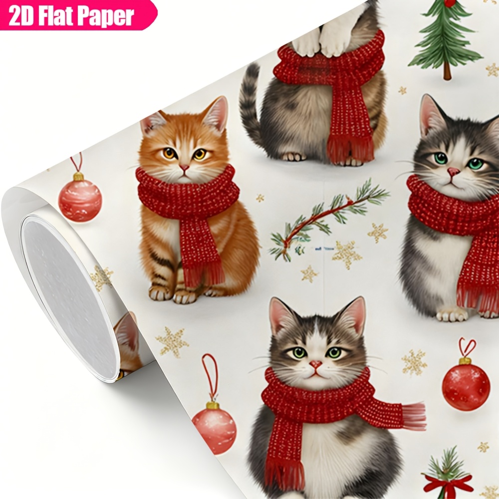 TEMU Rouleau de de rouleau pour emballage cadeau, anniversaire, mariage, album de scrapbooking, fête des mères, fête des pères, Noël, Halloween,