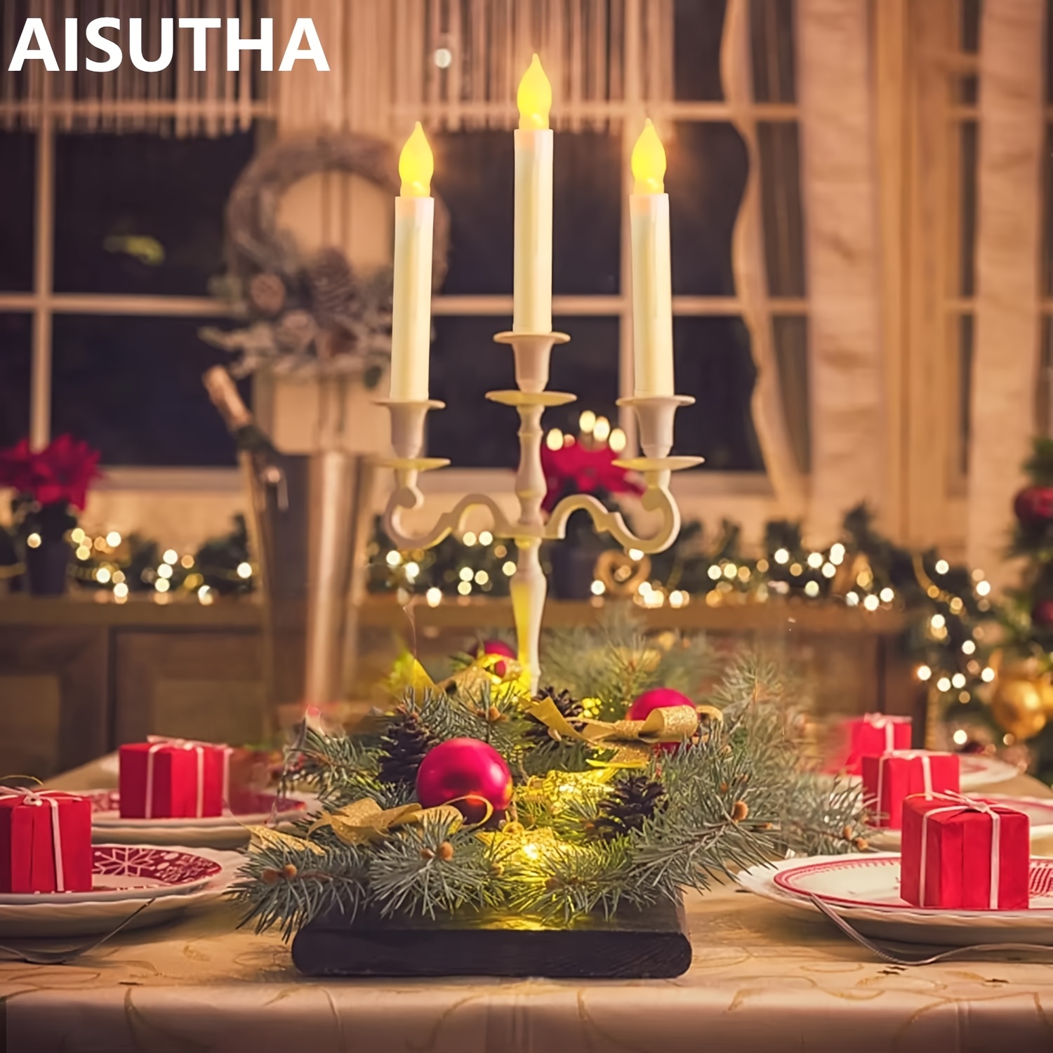 12 Schwebende LED Kerzen Mit Flacker-Effekt - Magische Deko Für Weihnachten & Halloween