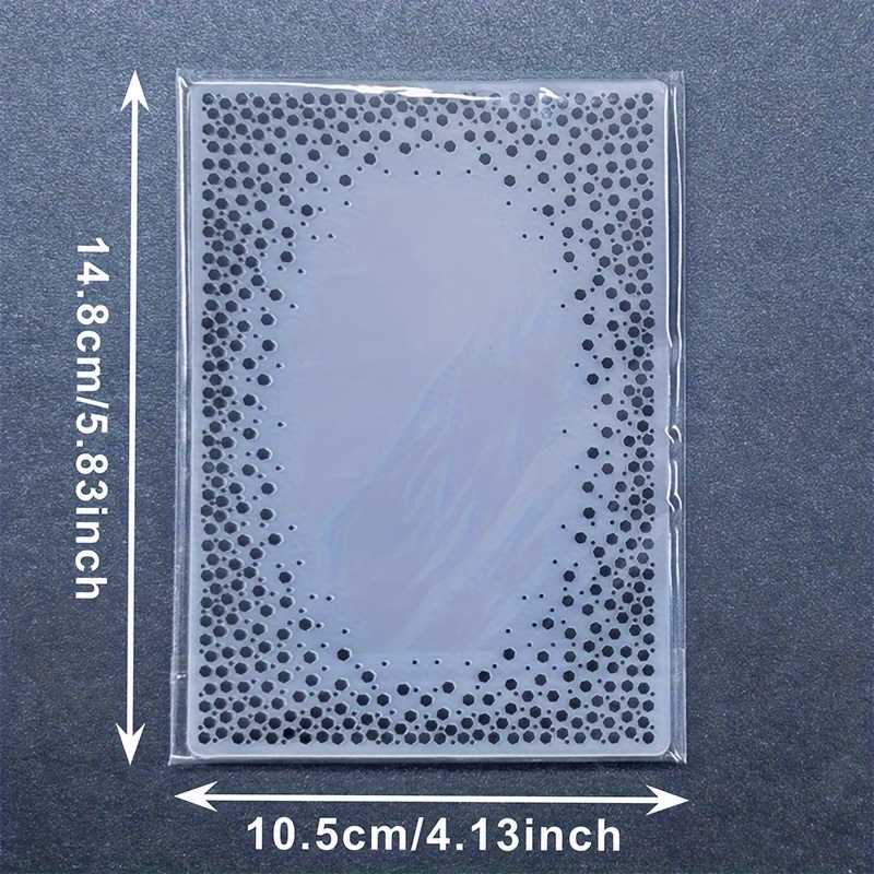 1pc Christmas-themed A6 Plastic Embossing Folder With Elegant Floral & Bird Designs - Clear, Ideal For Diy Scrapbooking, Card Making & Craft Decorations
