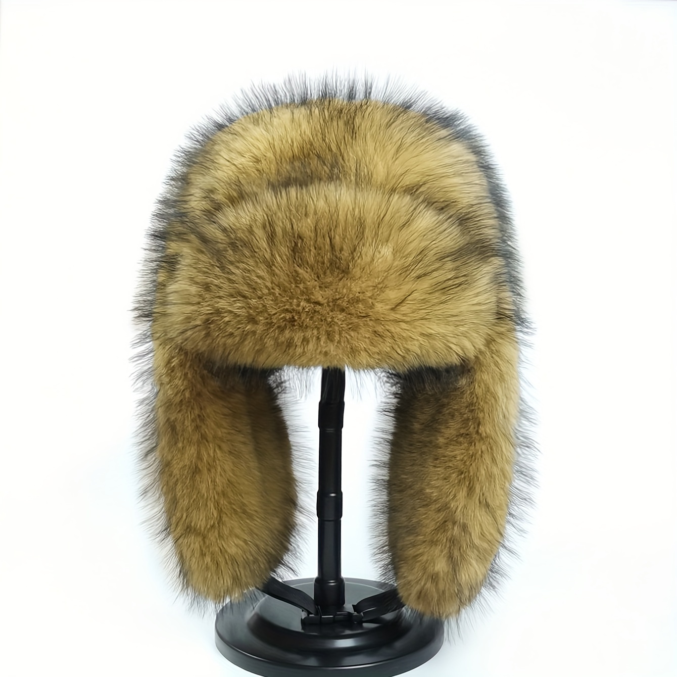 

Vintage Fur Ushanka Hat - Winter Beanie For Hiking, Skiing, Cycling & Wear, Retro Cap With Earmuffs, 's Day