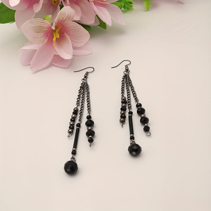 

1 Pair Women's Earrings Retro Glass Beads Party Vacation