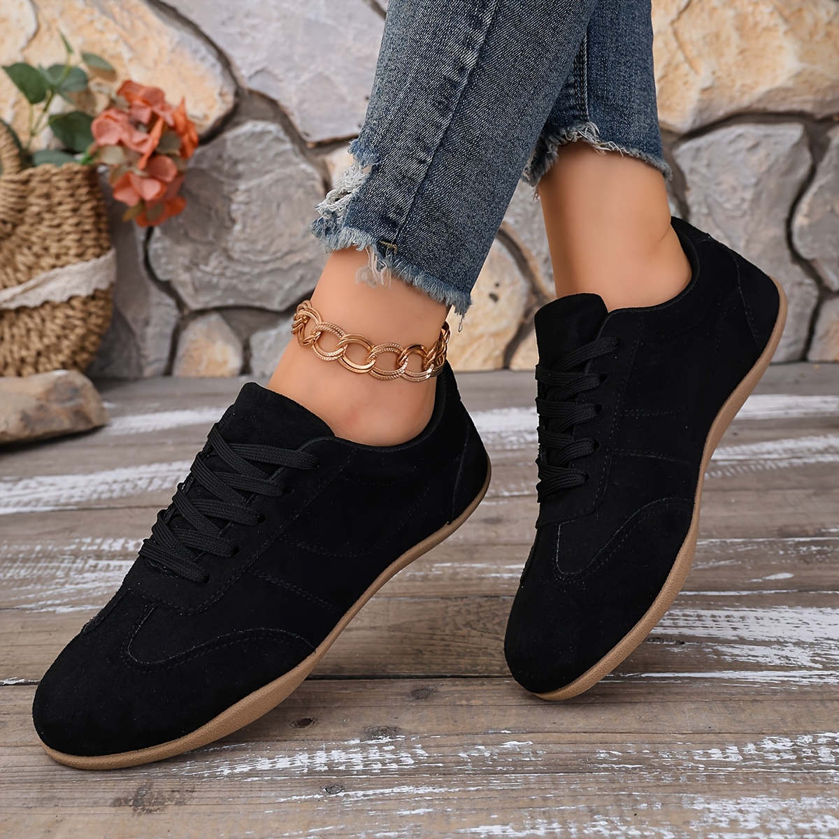 TEMU Women's Casual Sneakers, Women's Fashion Sneakers, Women's Shoes, Comfortable, Breathable, New Arrival, Women Shoes