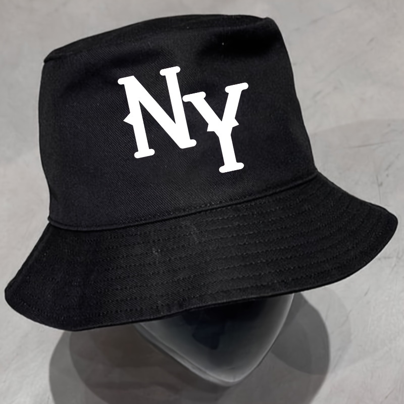 

Chapeau de seau réversible NY Style de rue unisexe 100% tissu en de polyester léger non extensible pour la pêche en extérieur et la randonnée, protection solaire.