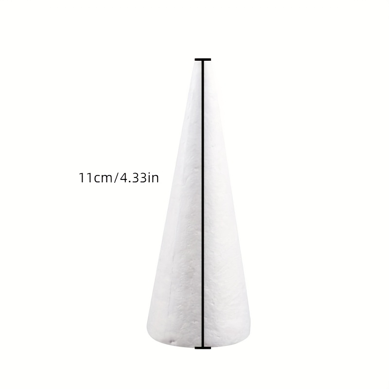 10pcs 11cm Christmas Tree Models Foam Cones Christmas Craft Foam Cones Cone Foam Balls
