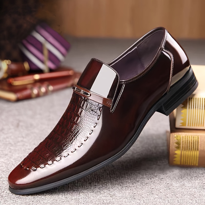 

's Dress Shoes Business Casual Shoes Fashion Simple British Style Shoes Slip-on Comfortable Loafers