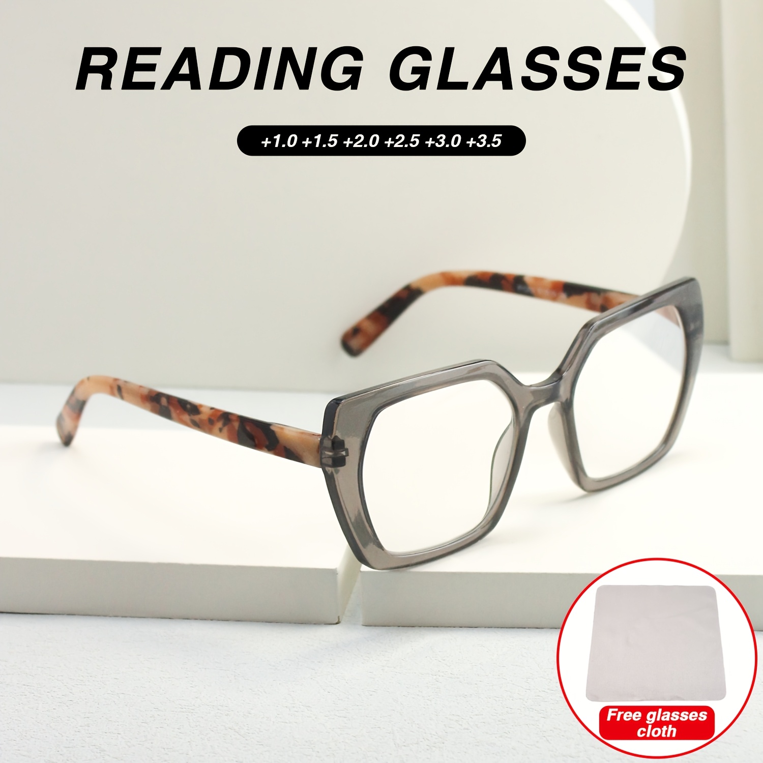 4pcs Fashion Cat-Eye Reading Glasses Set with Different Frame Colors