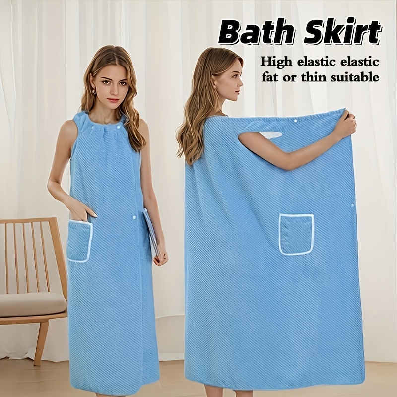 

Quick-dry Women's Bath Towel Skirt - Lattice Design, For , Sauna & Family Use