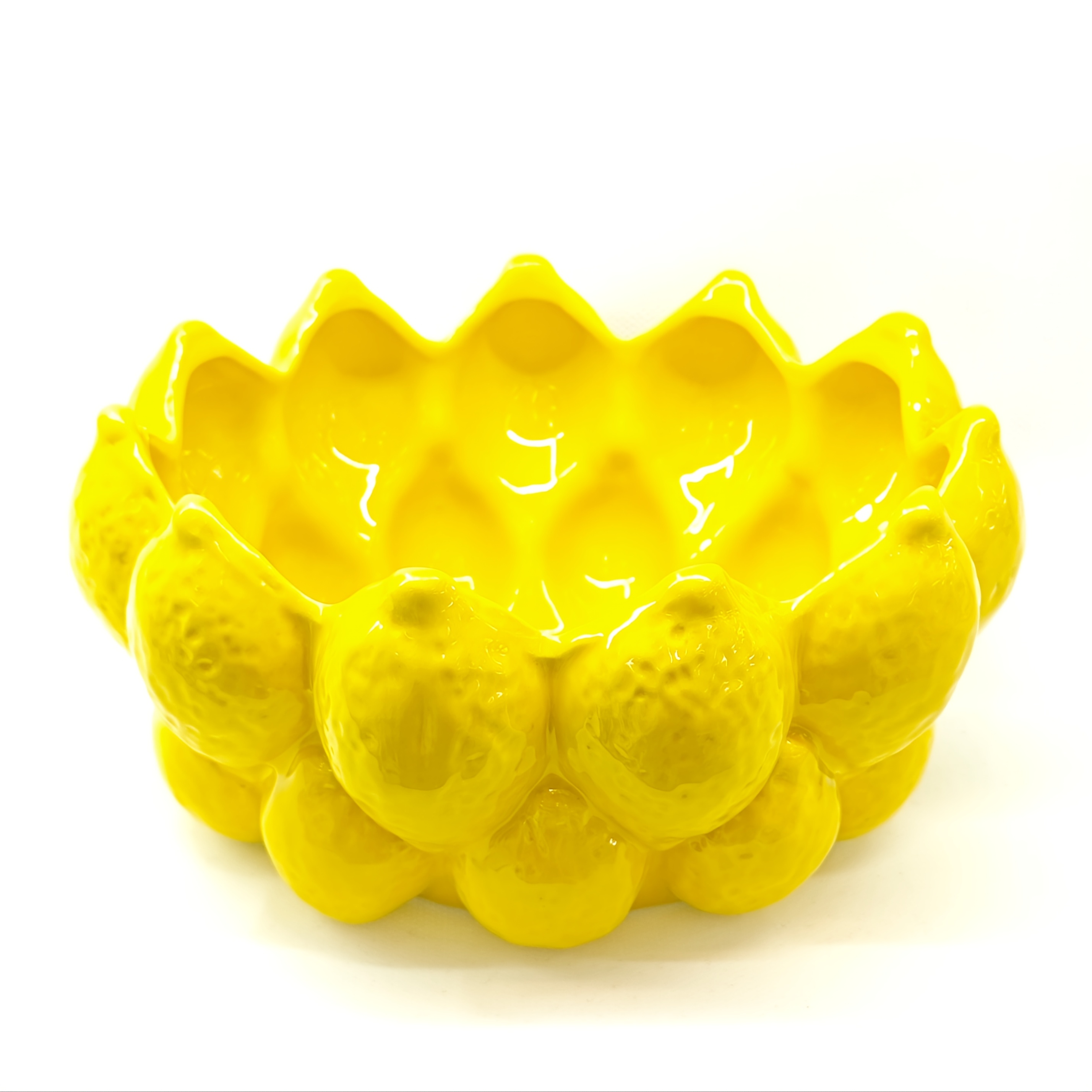 E-shop Zitronenförmige Keramikvase - Modernes minimalistisches Innenraumdekor, Einzigartiges Frucht-Design für Wohnzimmer, Küche, Couchtisch und