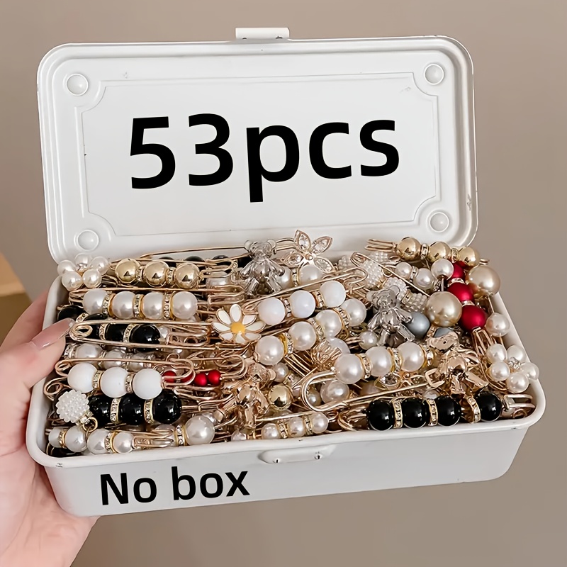 13/23/53 piezas conjunto de accesorios para mujer de estilo aleatorio,   clips para cintura, clips, hebillas ajustables, broches, botones anticaída (sin  )