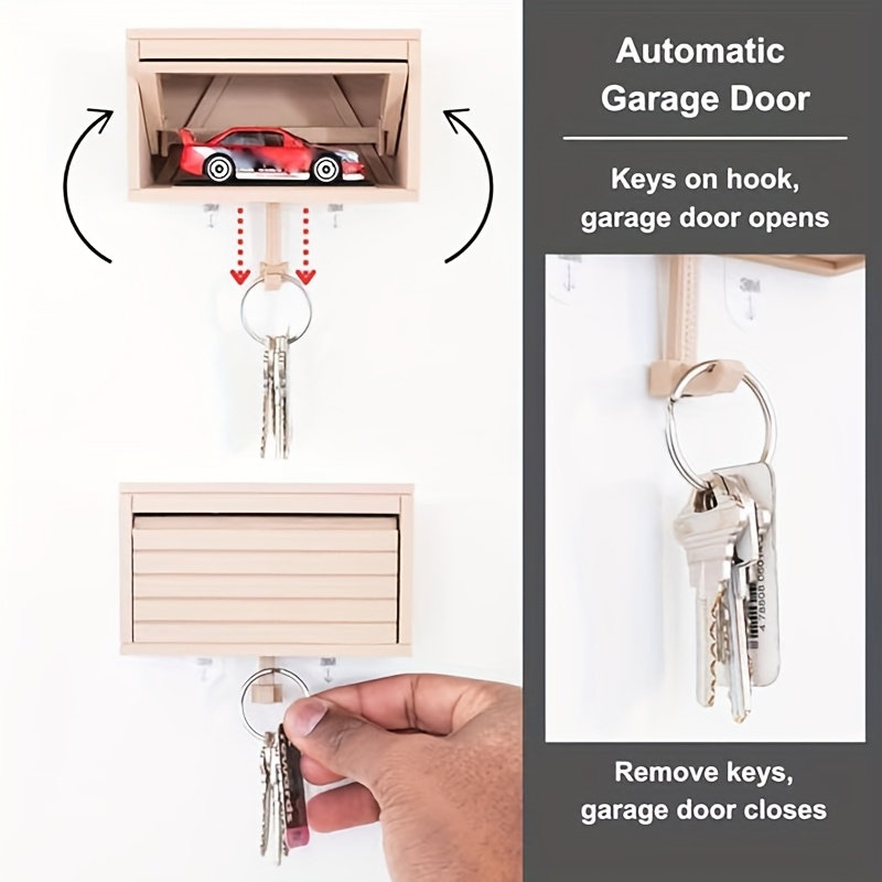 1pc space saving garage key holder organizer door opening Temu Oman - Main Image
