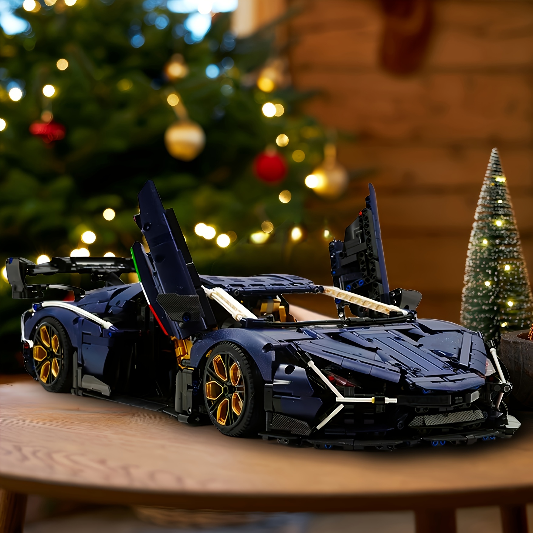 

4260pcs Starry Blue Supercar Adult Building Blocks Set, Cool And Ornaments, Collectible Racing Car Models, Perfect Gift For Sports Car Enthusiasts And