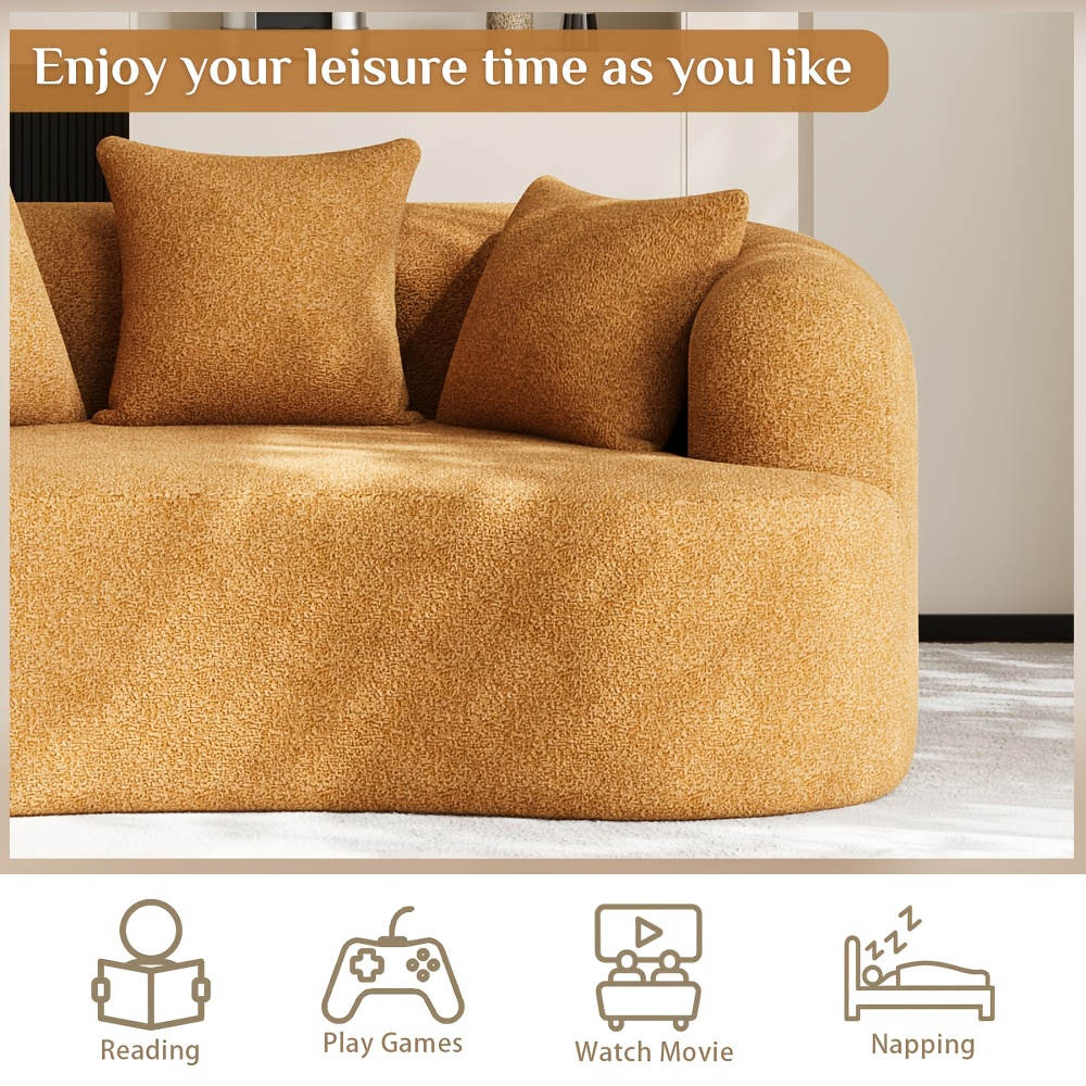 Moedrn Oversized Boneless Curved Sofa 68.5
