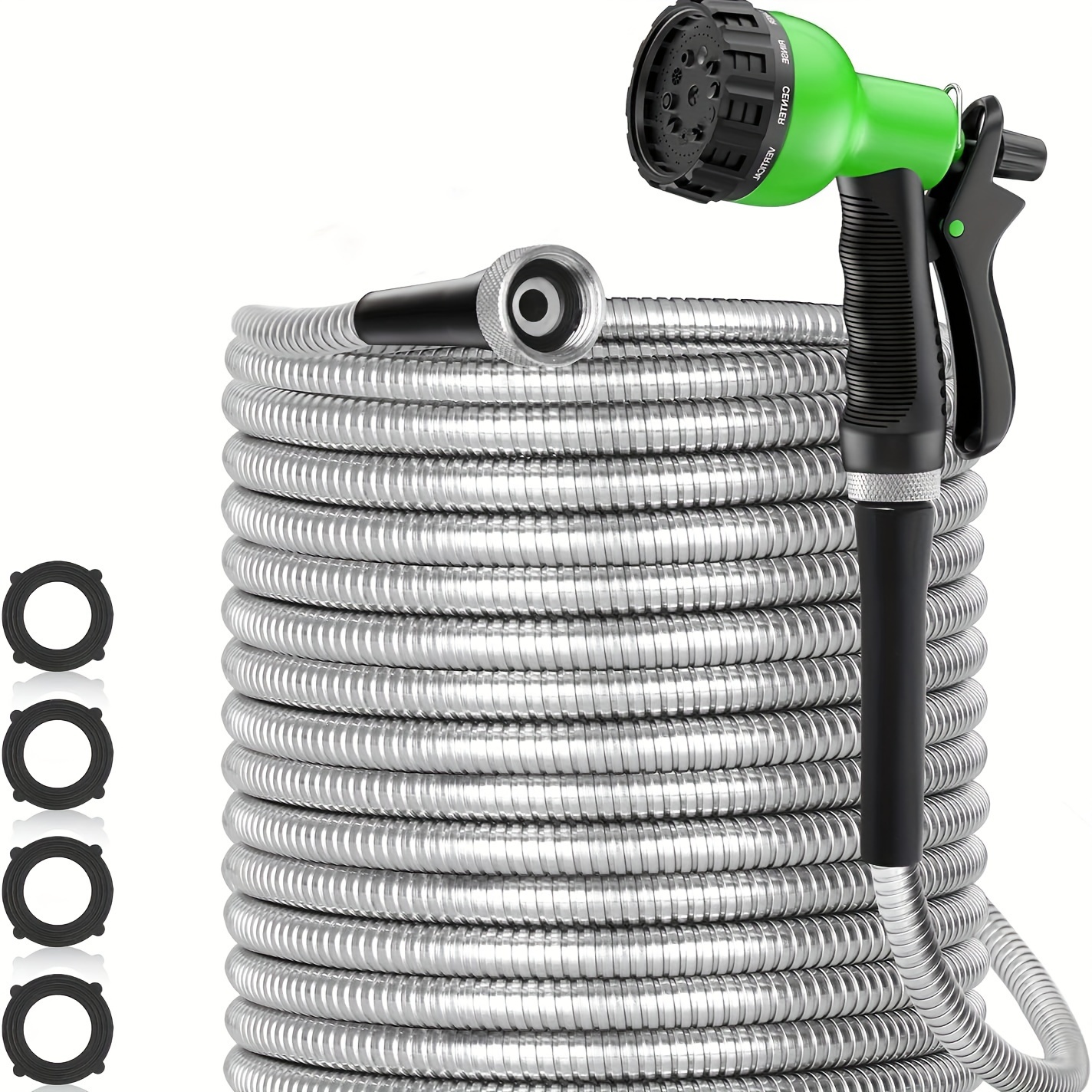 

100ft Hose Metal, 100ft Hoses Nozzles For , - , , Puncture