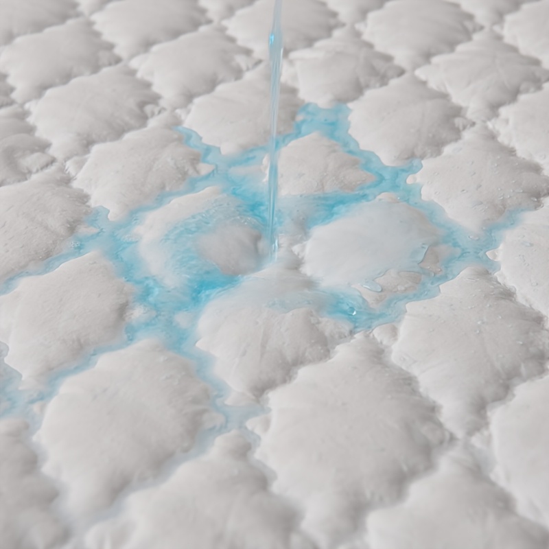 4-Season High-Quality Soft Comfortable Waterproof Mattress Protector, Premium Solid Color Bedding Full Coverage Mattress Protector - Perfect for Bedroom and Hotel Rooms, Single and Double Beds Friendly Breathable Machine Washable