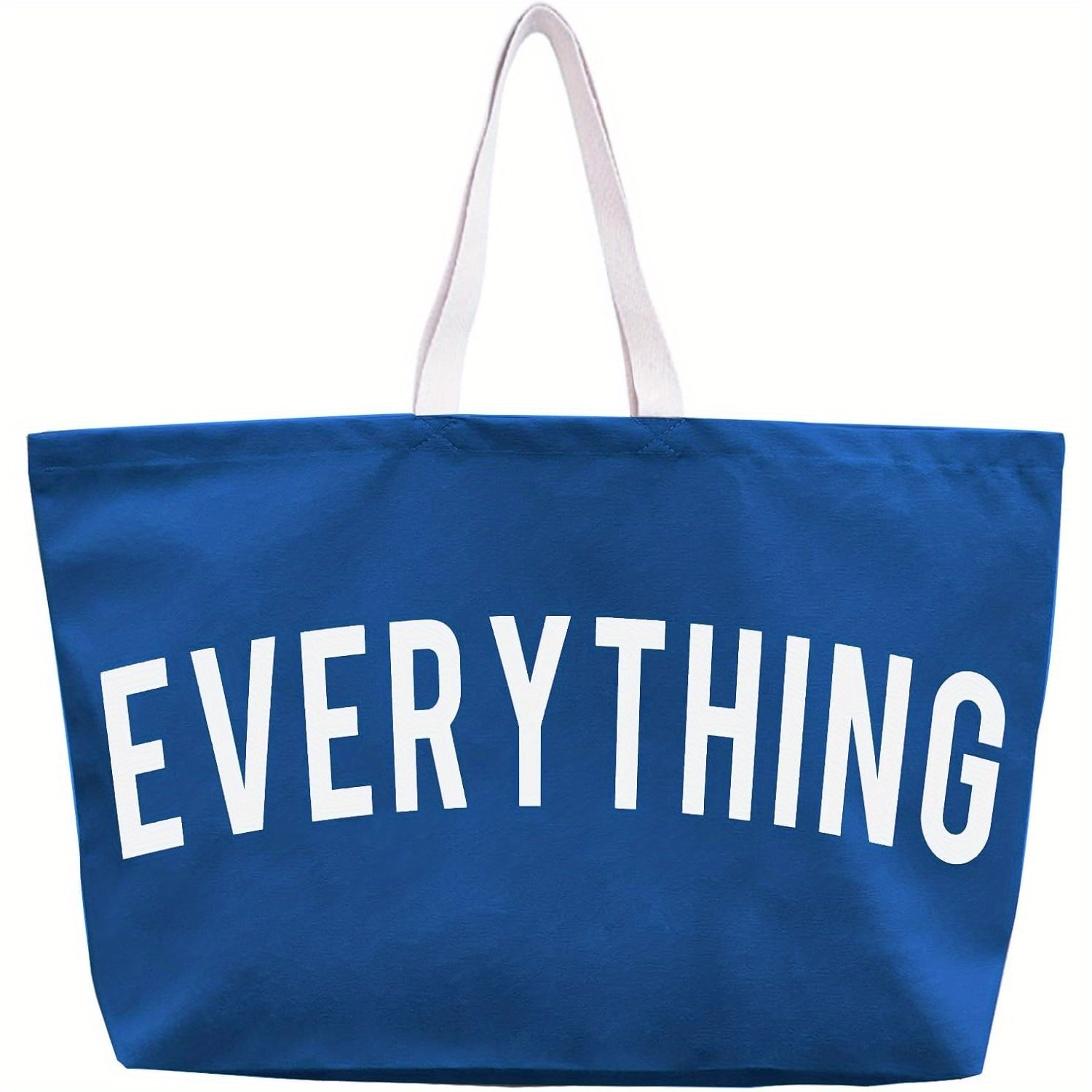 TEMU Big Promotion And Price Reduction - Women's Large-capacity Tote Bags, -hand Tote Bags, Canvas Durable Tote Bags, Letter Print Design, Shopping