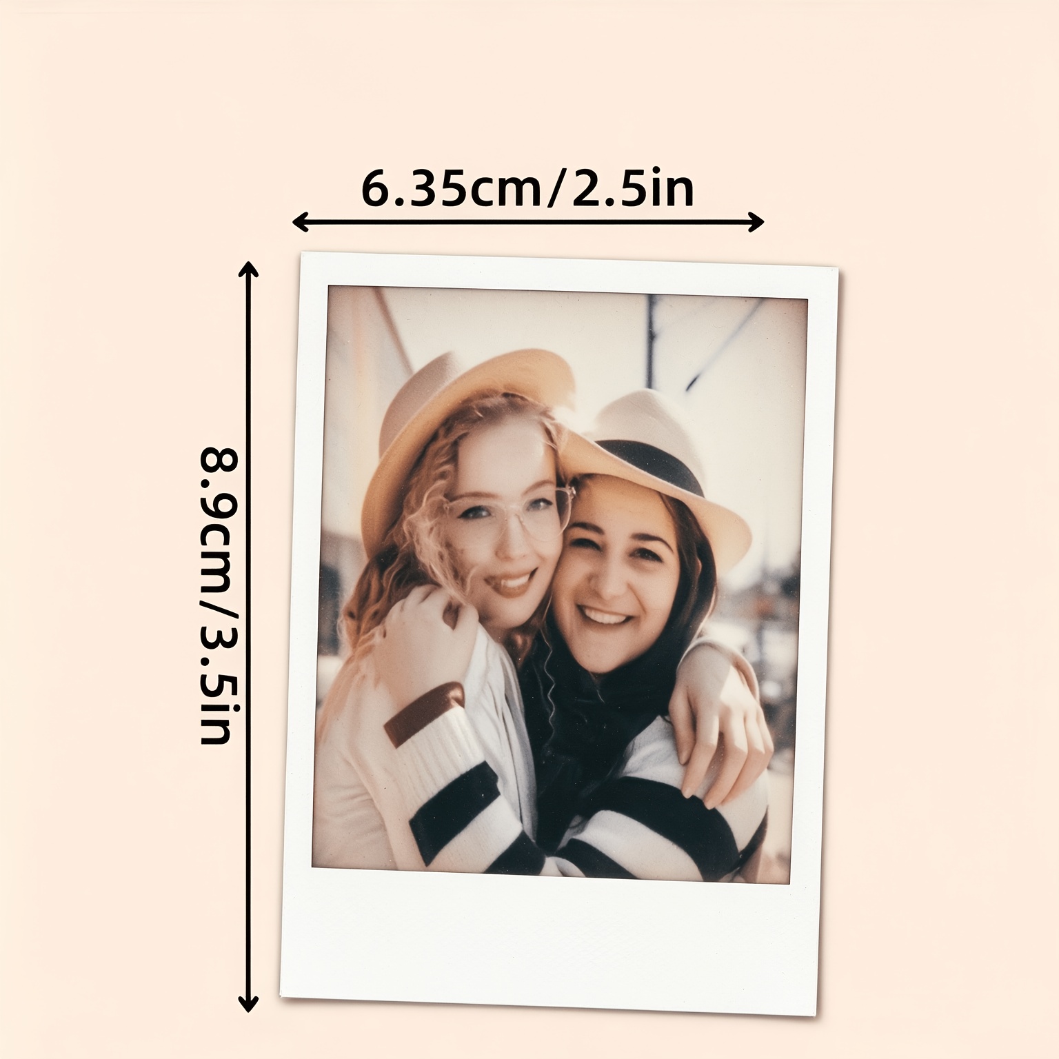 TEMU photo Polaroid personnalisées - TAILLE : Albums photo personnalisés de 3,5 pouces avec vos propres photos, cadeaux photo instantanés DIY pour