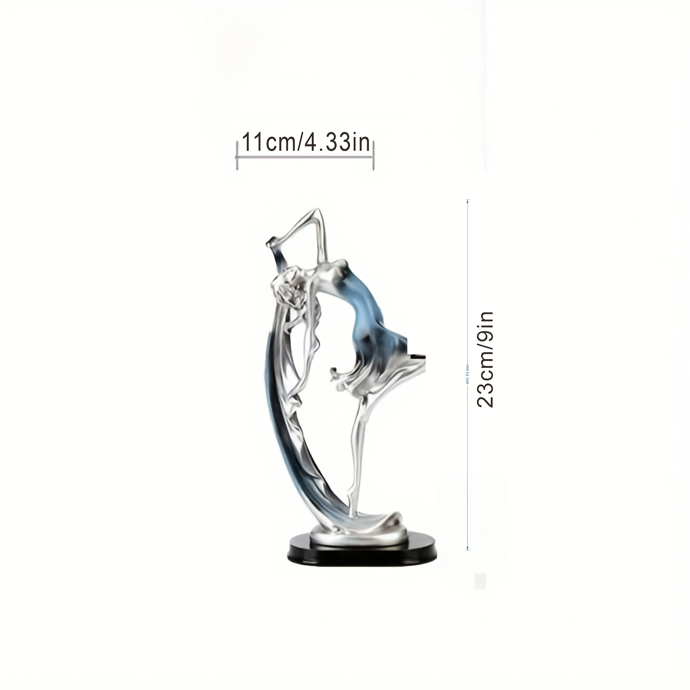 1pc Ballet Dancer Statue - Handcrafted Resin Sculpture With Intricate Ballerina , Indoor/outdoor Home Decor For Living Room, Bedroom, Office, Shelf, Desk - Elegant Centerpiece Art Piece