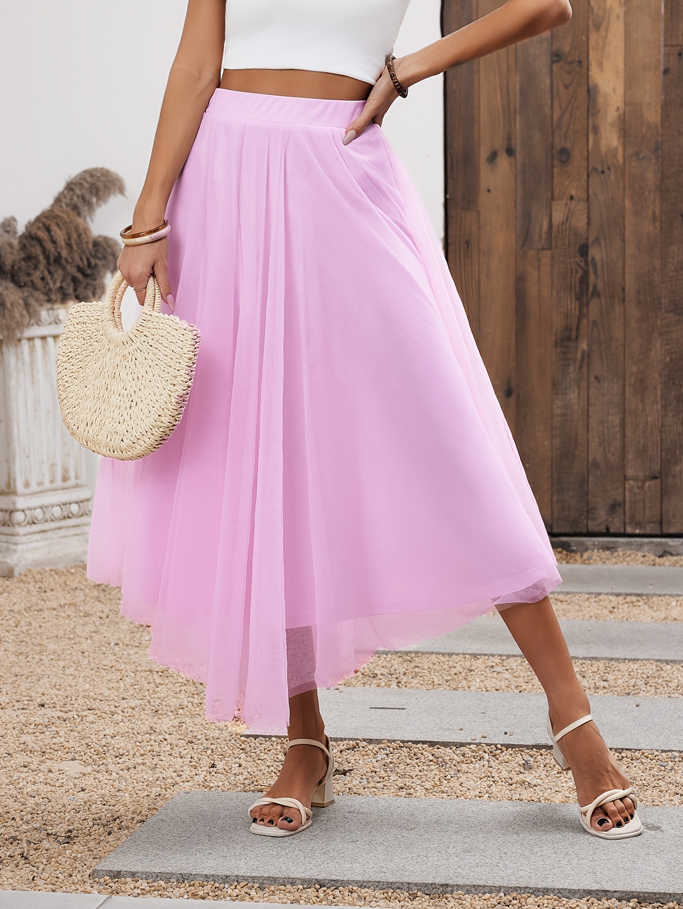 pink tulle skirt sold on Temu United States
