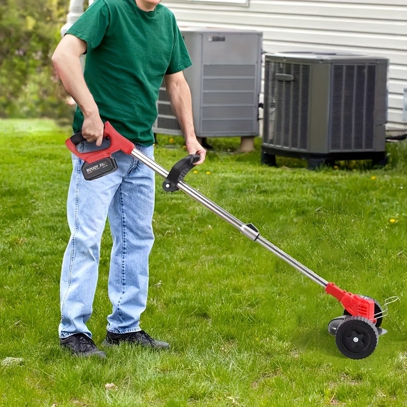 Portable Home Electric Lawn Mower, Yard Weeder/ Lawn Mower with 3 Models of Blades And Two High Capacity Lithium-Ion Batteries, Strong Power, Lots of Gifts, Suitable for Lawn Yard Garden, Gifts for Father Husband, Father'S Day Gift