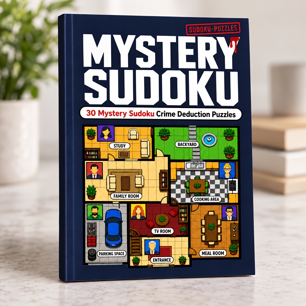 Mysterious Sudoku Deduction Puzzle Book with 30 Logic Challenges