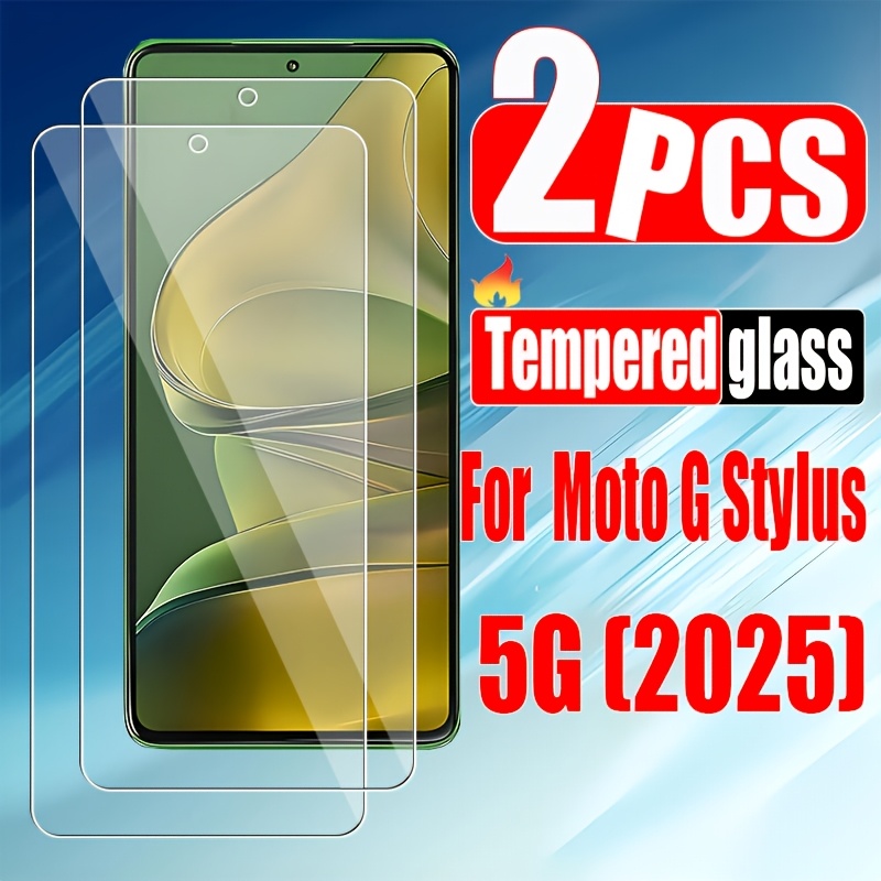 TEMU Lot de 2 protections d'écran pour téléphone portable, , -rayures, faciles à installer et parfaitement ajustées, compatibles avec Motorola Moto G