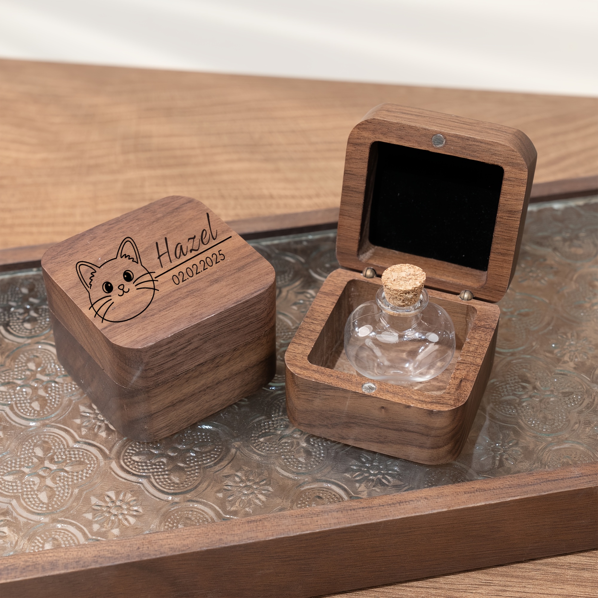 Customized Pet Hair Commemorative Box for Dogs and Cats