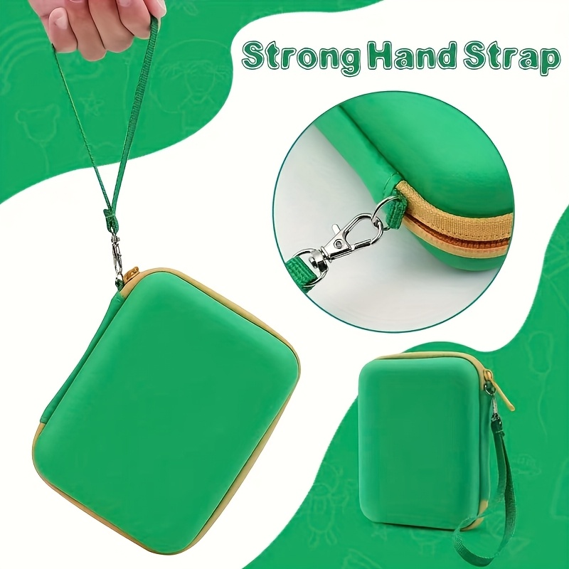 Green Hard Storage Box - Durable Pu Material, Holds Over 300 Cards, Flip Closure, Portable Storage Magic: Party, Ptcg, Playing Cards, Ideal Birthday Gift, Card Storage Box, , Sturdy Structure