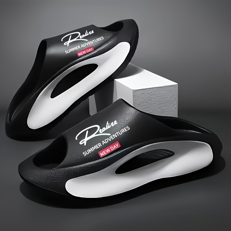 Image of Men's Eva Indoor Slides - Casual, Non-slip, Open-toe Slippers With Arch Support, Comfortable Eva Material, Perfect For , Indoor Slipperssuitable For