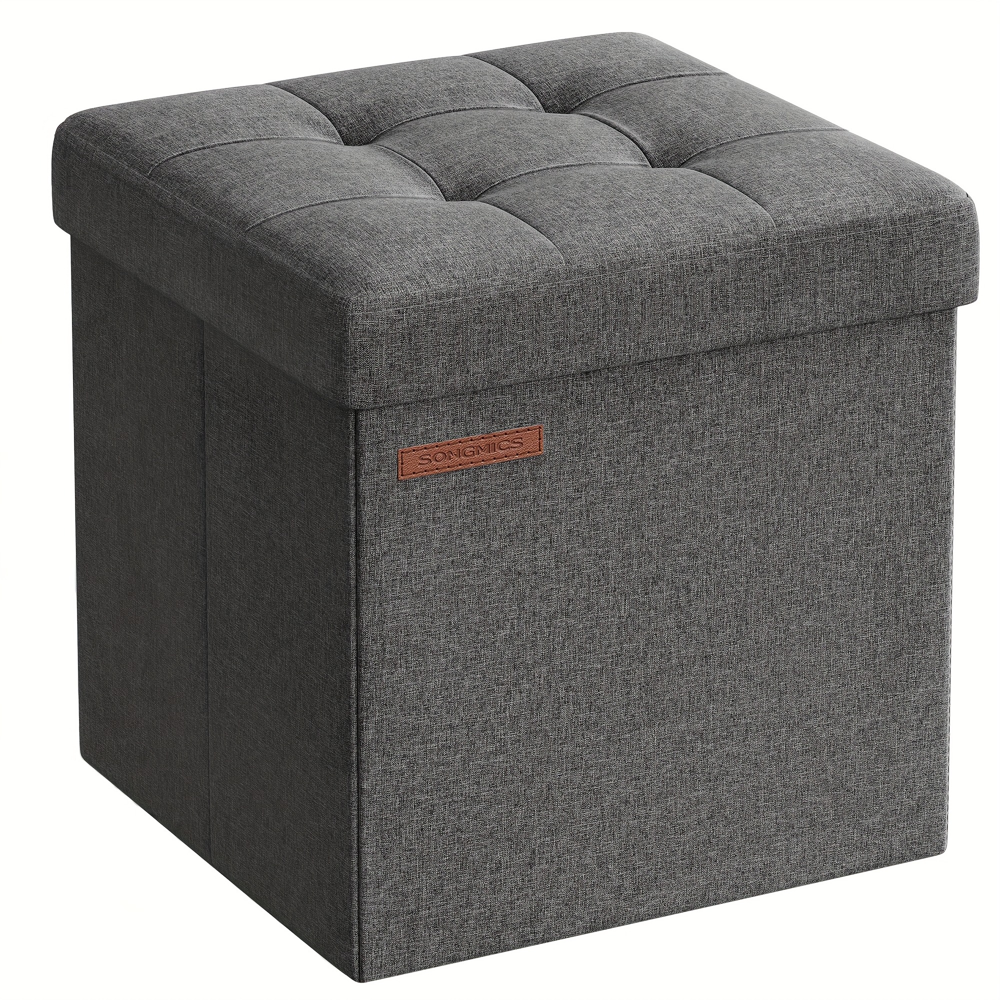 E-shop SONGMICS Hocker mit Stauraum, kleine Klapphockerbank, 30 x 30 cm Fußhocker, Aufbewahrungsbox, belastbar bis 130 kg, für Wohnzimmer Schlafzimmer