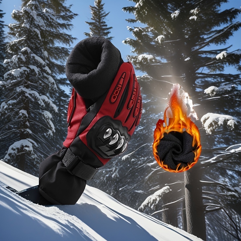 

[customer ] Men's Warm Cycling Gloves For Cold Weather - Ideal For Outdoor Riding, Fishing, Running & Skiing, Polyester