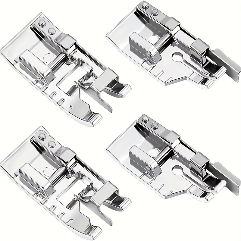 TEMU 4pcs Sewing Foot Set With 14-inch (quarter Inch) Quilting And Guide Presser Foot Suitable For Low Shank Machines, Singer, Brother, , , And More