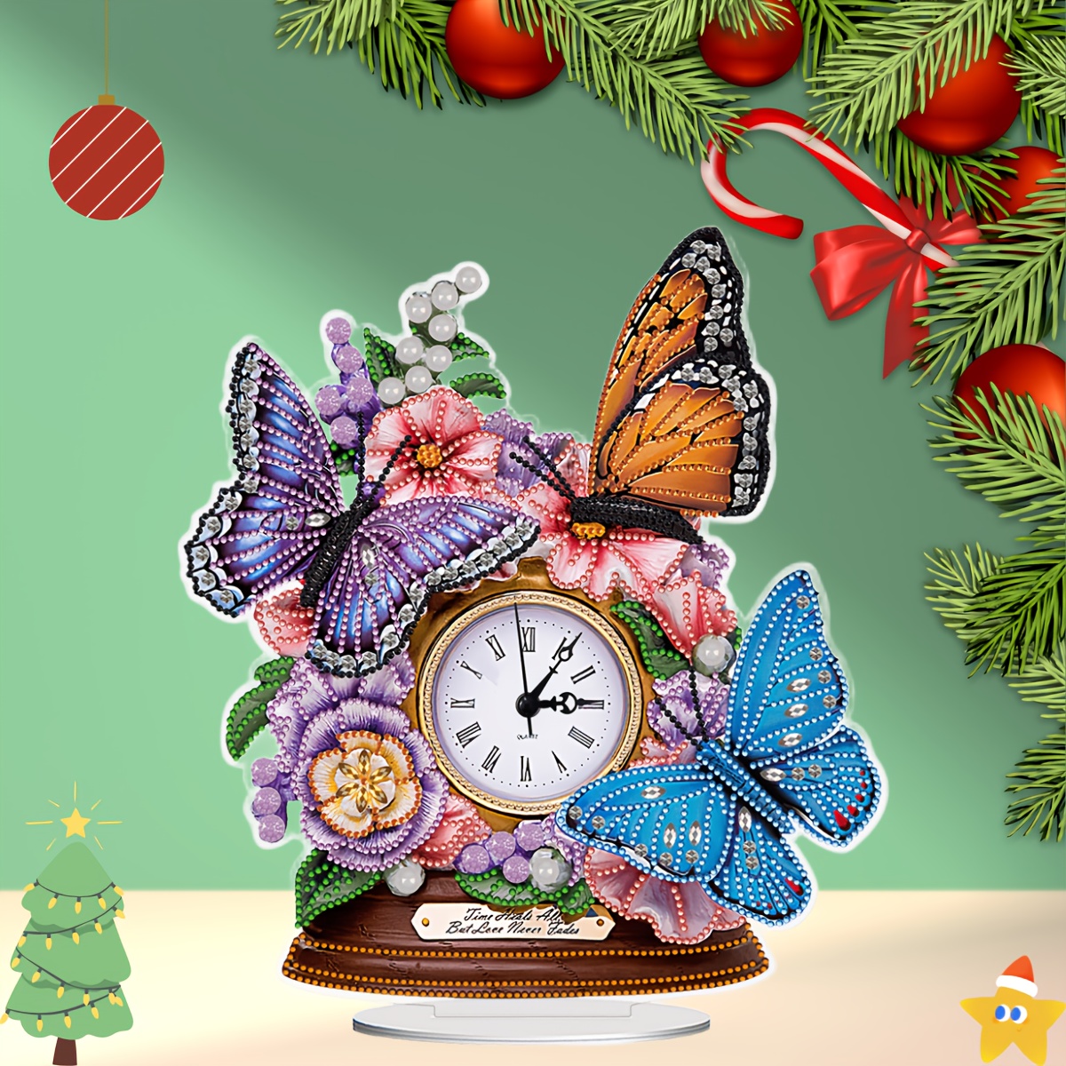 

Acrylic Special Shaped Flower 5d Clock Art Craft - Living Room Home Decoration - Diy Kits