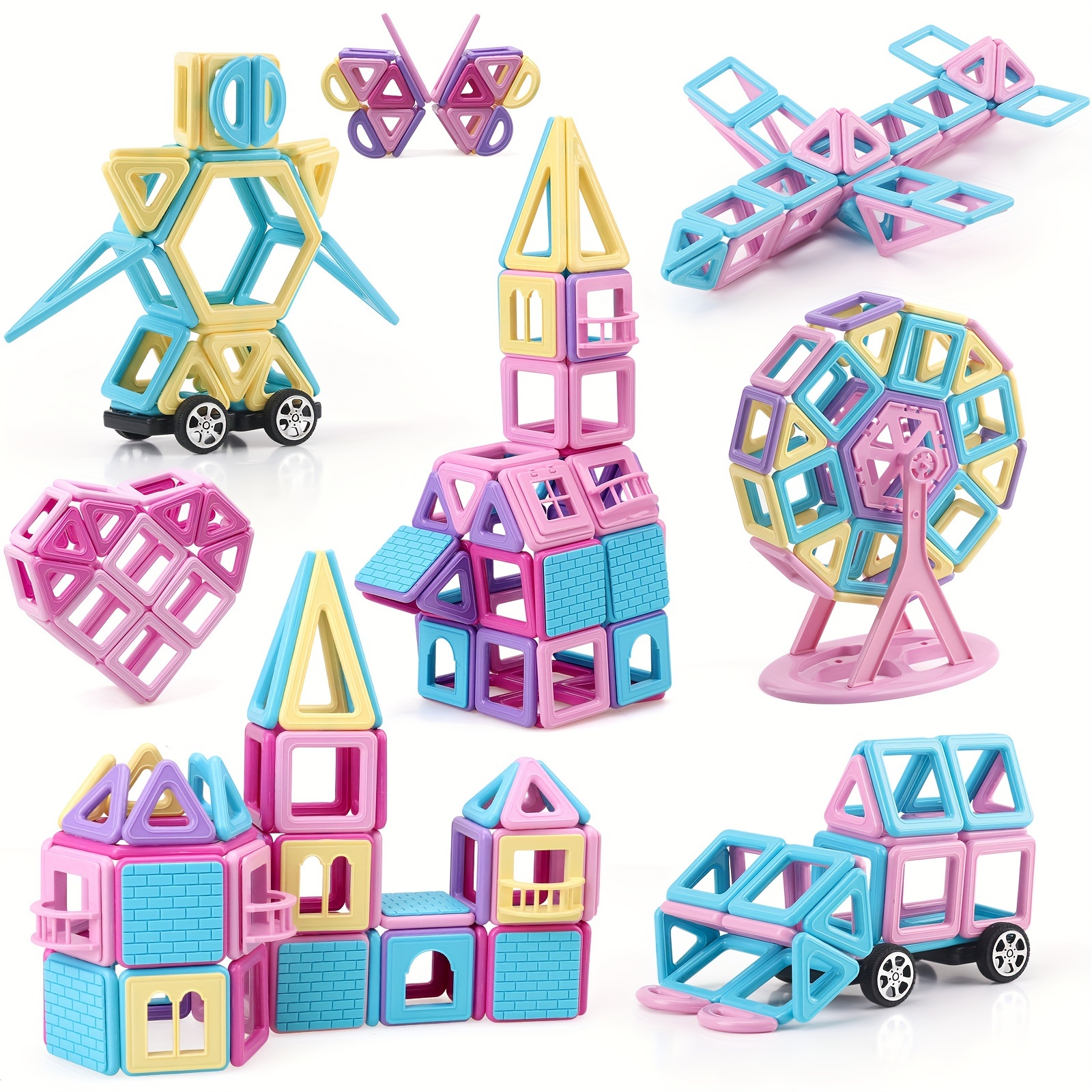 

[ ] de 126 pièces de de 3D - Jouets de Sensoriels Éducatifs Jeunes, Mélangées, Cadeau d' Garçons & Filles