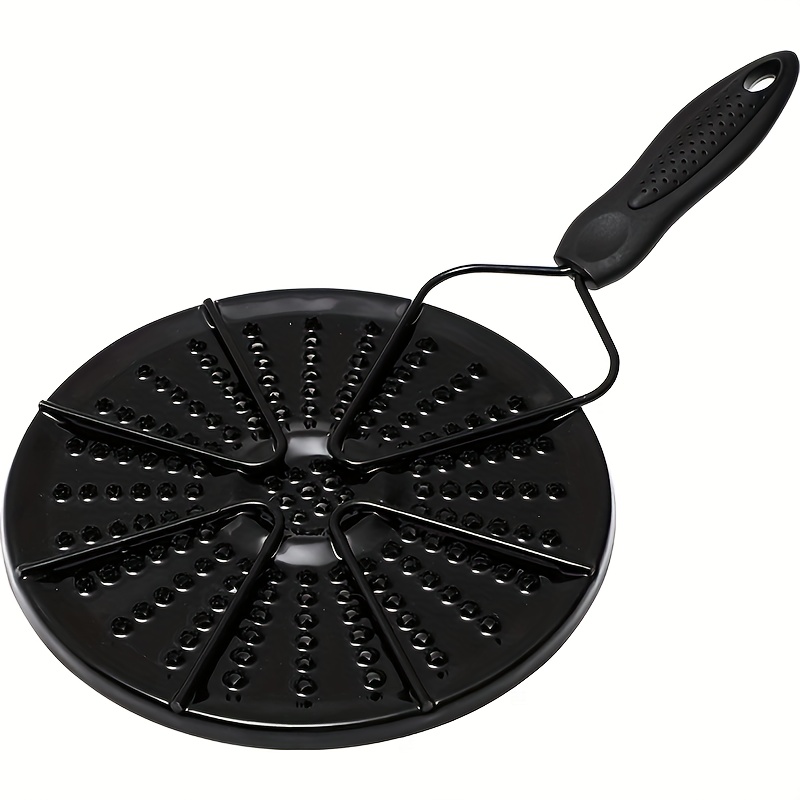 TEMU 1pc Cast Iron Cooling Pad & Anti-slip Pot Holder - Heat Distribution, Flame Retardant Stovetop Protector For Gas & Electric Stoves, Compatible