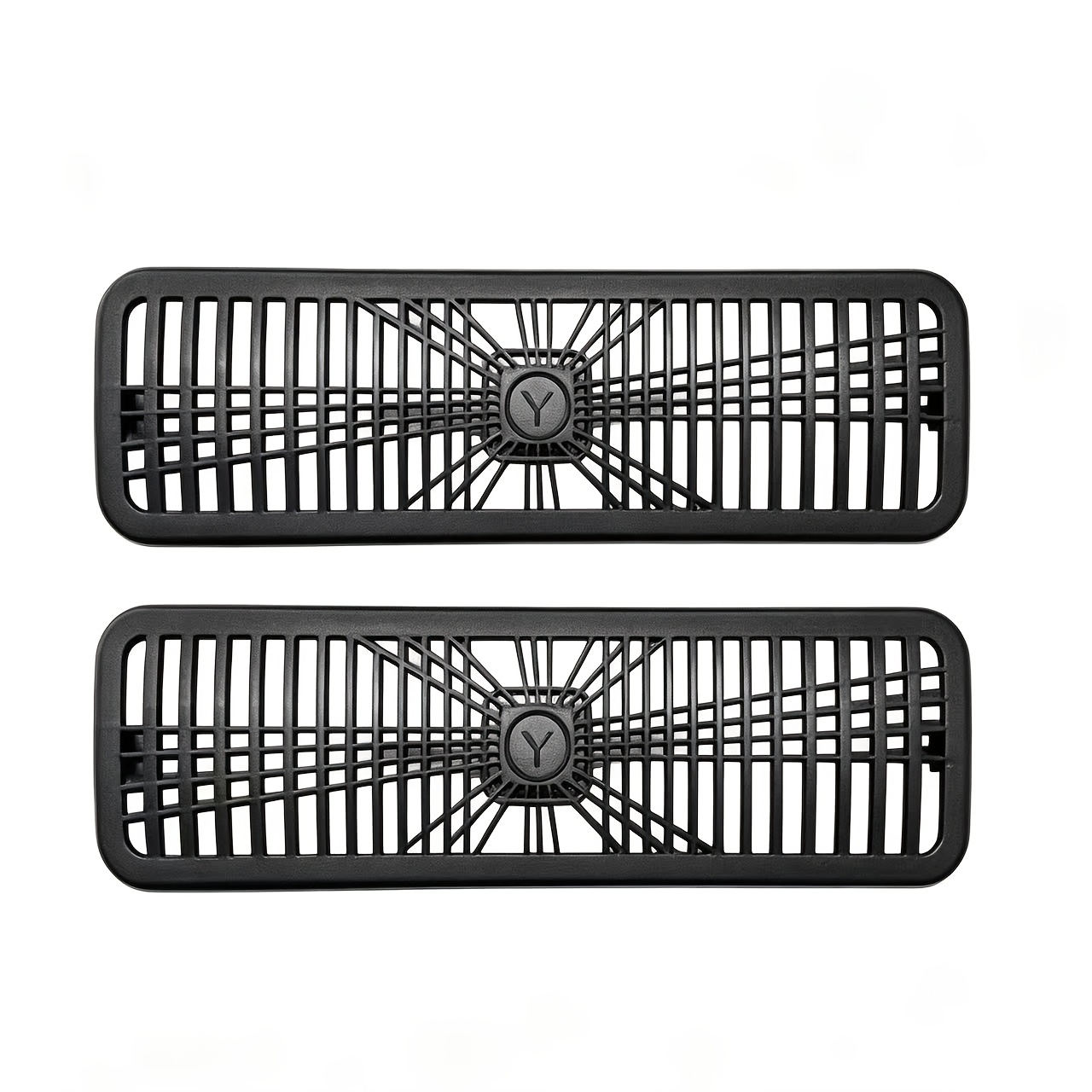 TEMU Juego de 2 cubiertas protectoras para de aire debajo del asiento, rejilla antiatascos para rejilla de ventilación para Tesla Model 3 /