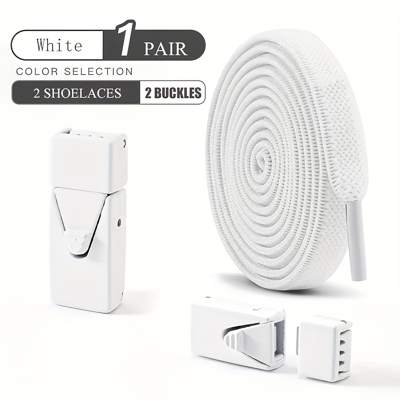 TEMU 1 Paire de Lacets Élastiques en de 8 mm avec Boucle Triangulaire, Nœud, Ajustables, Confortables et Durables, Adaptés à un et aux Occasions