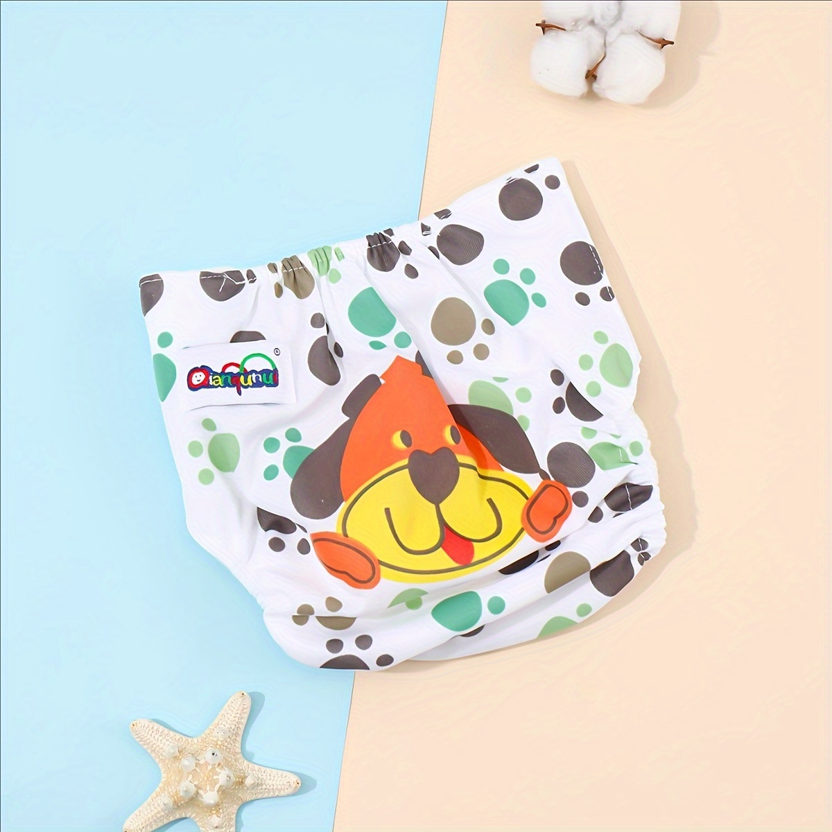 infant training diapers cartoon pattern soft cotton leakproof washable for 0 3 year old boys and girls mixed colors baby potty training pants details 5