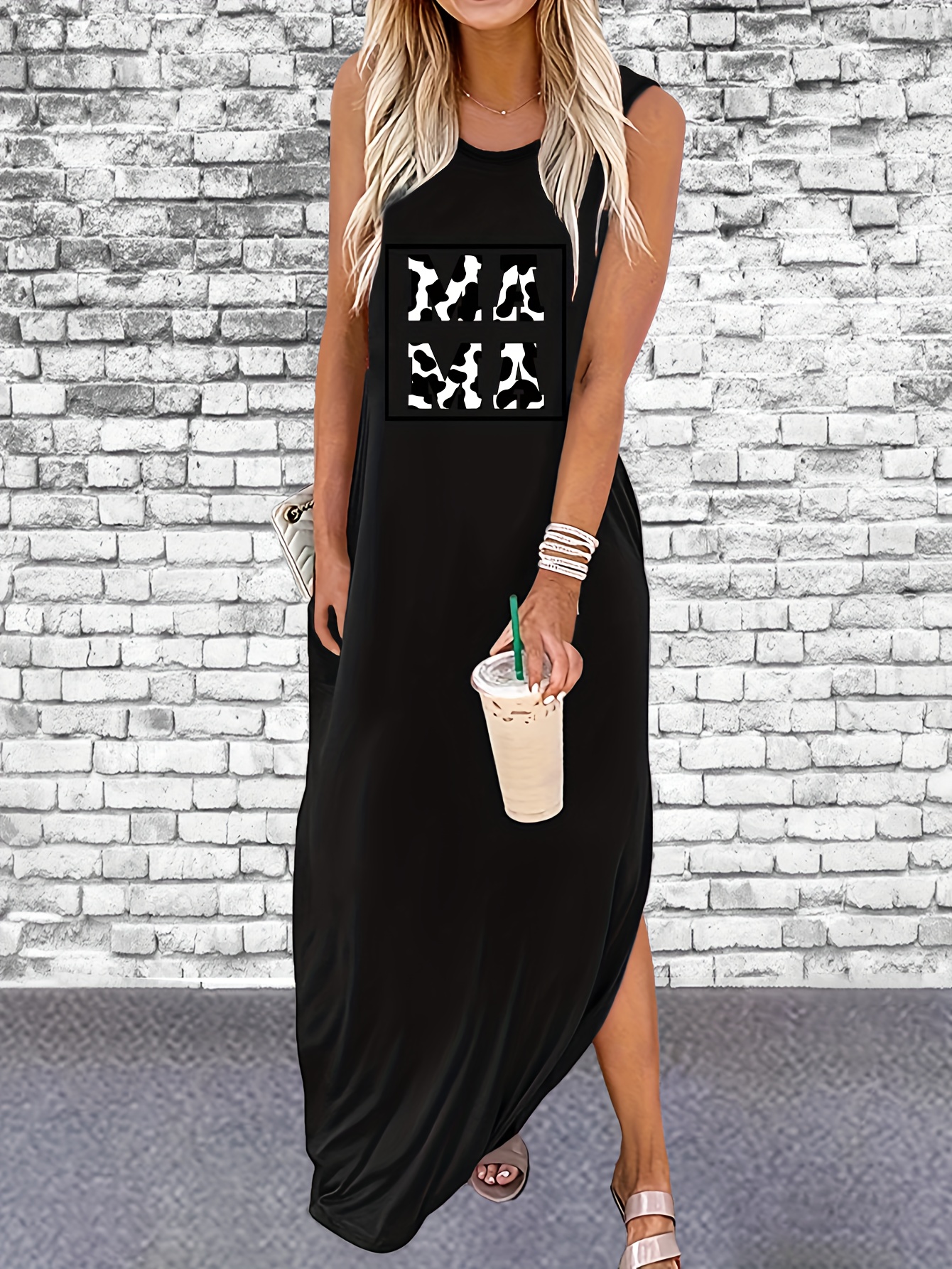 SweatyRocks Women's Letter Graphic Tank Top - Sleeveless Summer Tee