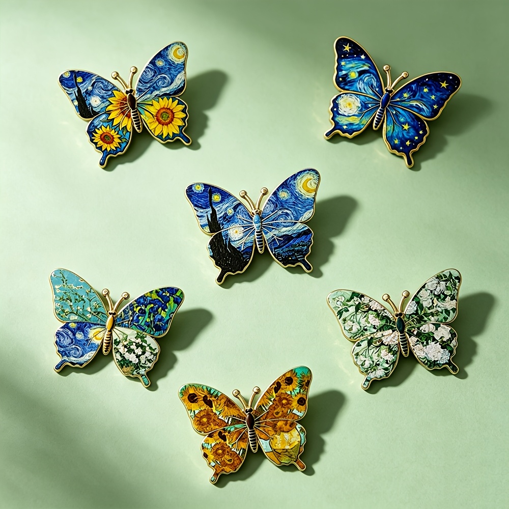 Butterfly Enamel Brooch Pin, Decorative Fashion Accessory