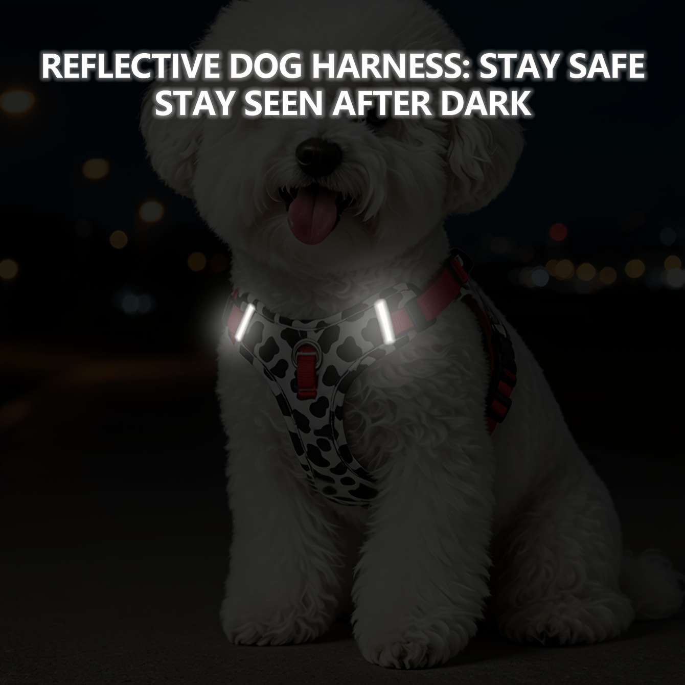 DH006 Vest-Style Dog Harness Leash for Large Medium Small Dogs