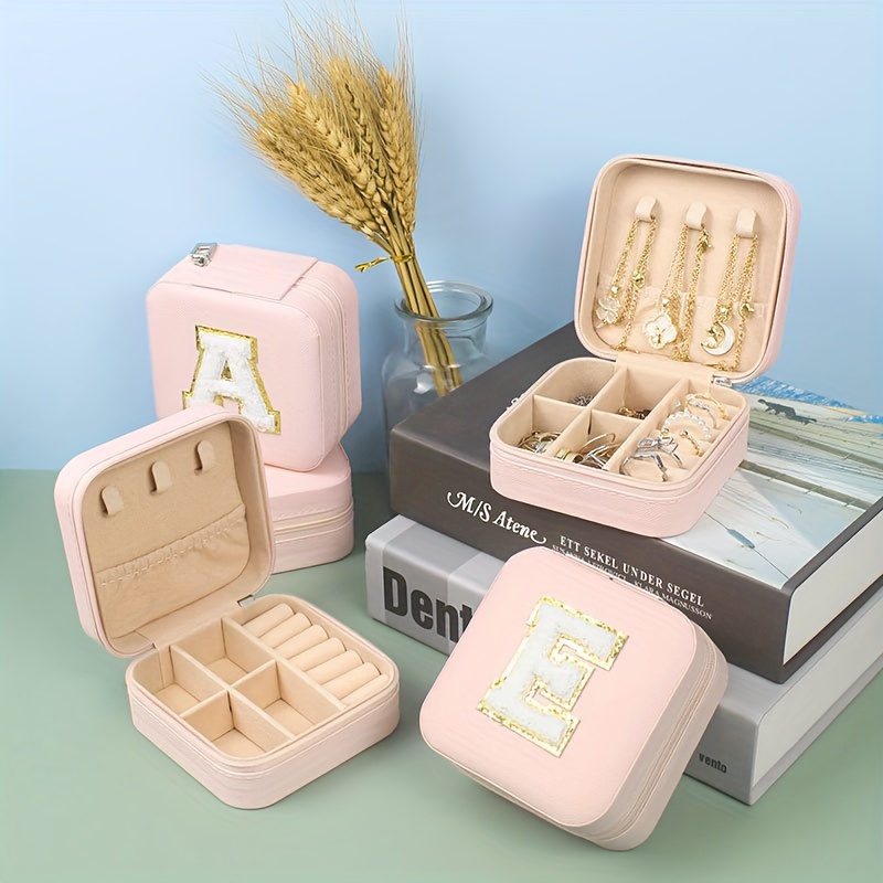 Mini Jewelry Box Storage Box Pu Leather Small Organizer - Temu