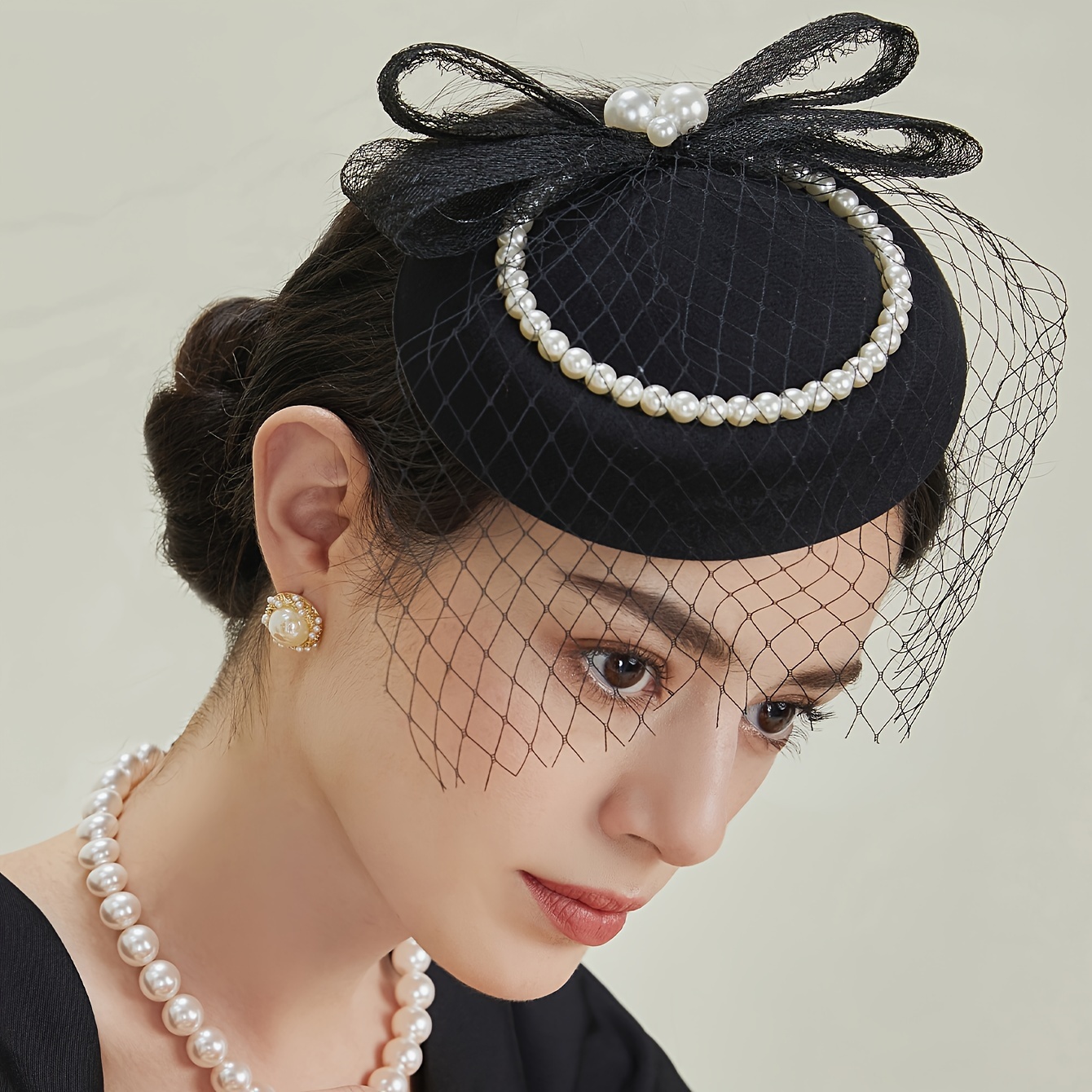 veil fascinator hat women tea party derby fascinator hat - Temu