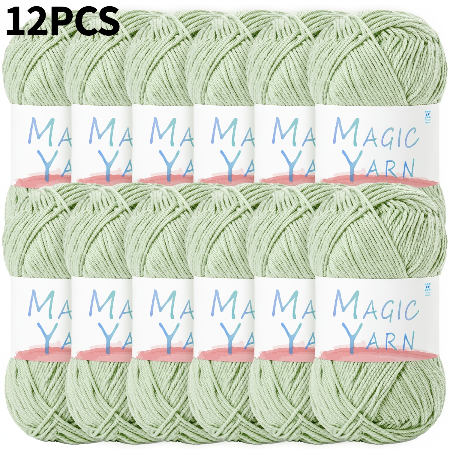 12 Skeins Of Cotton Yarn, For Crochet Knitting, 2-fine Lavender Crochet Thread, Soft, 174 Yards/1.76 Oz Per , Fluffy Plush Doll Crochet Yarn, 100% Milk Cotton Yarn, For Puzzles, Socks, Summer Clothes